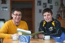 Rehabiliation: Martin Welte mit Reha-Berater Stefan Mayr