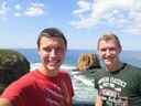 Rehabiliation: Martin Welte mit Bruder