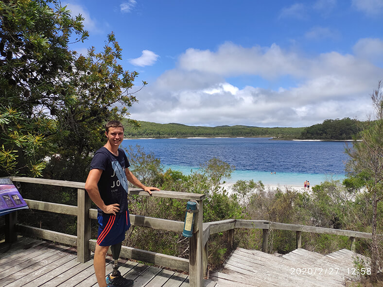 Rehabiliation: Martin Welte am Meer