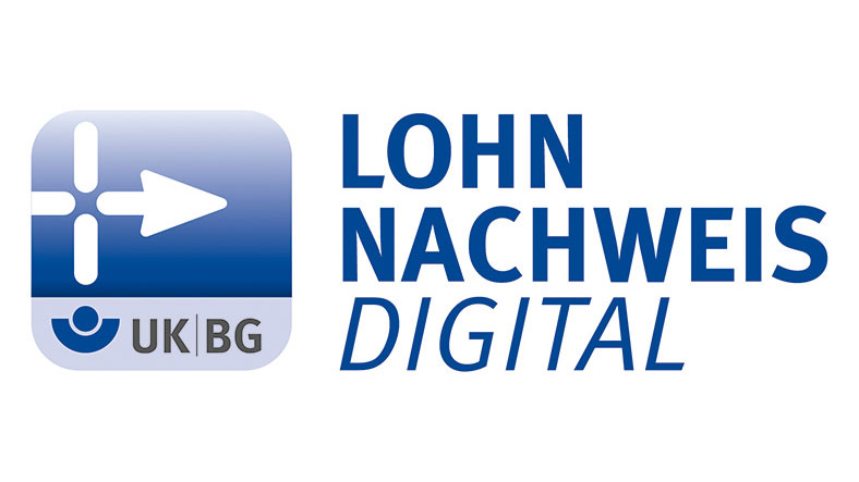 Logo Digitaler Lohnnachweis der UK/BG