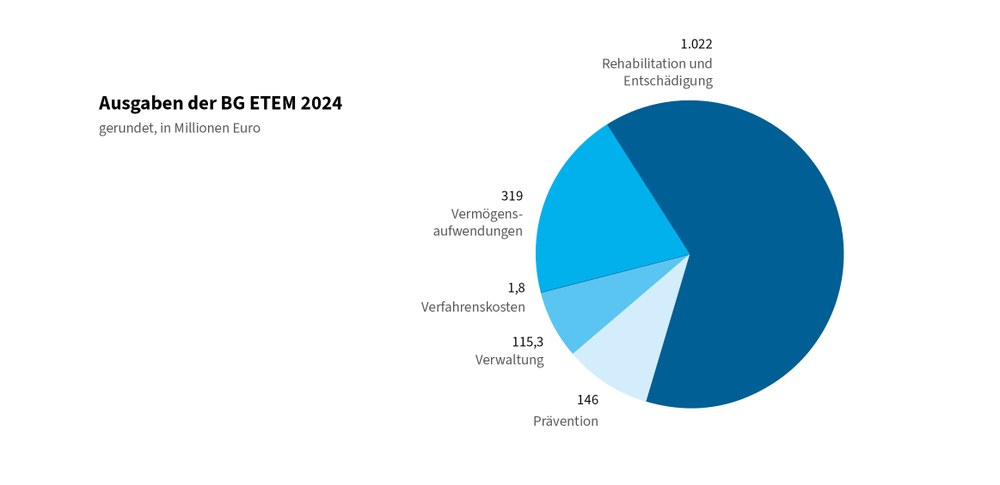 Die Ausgaben der BG ETEM 2024 als Kreisdiagramm